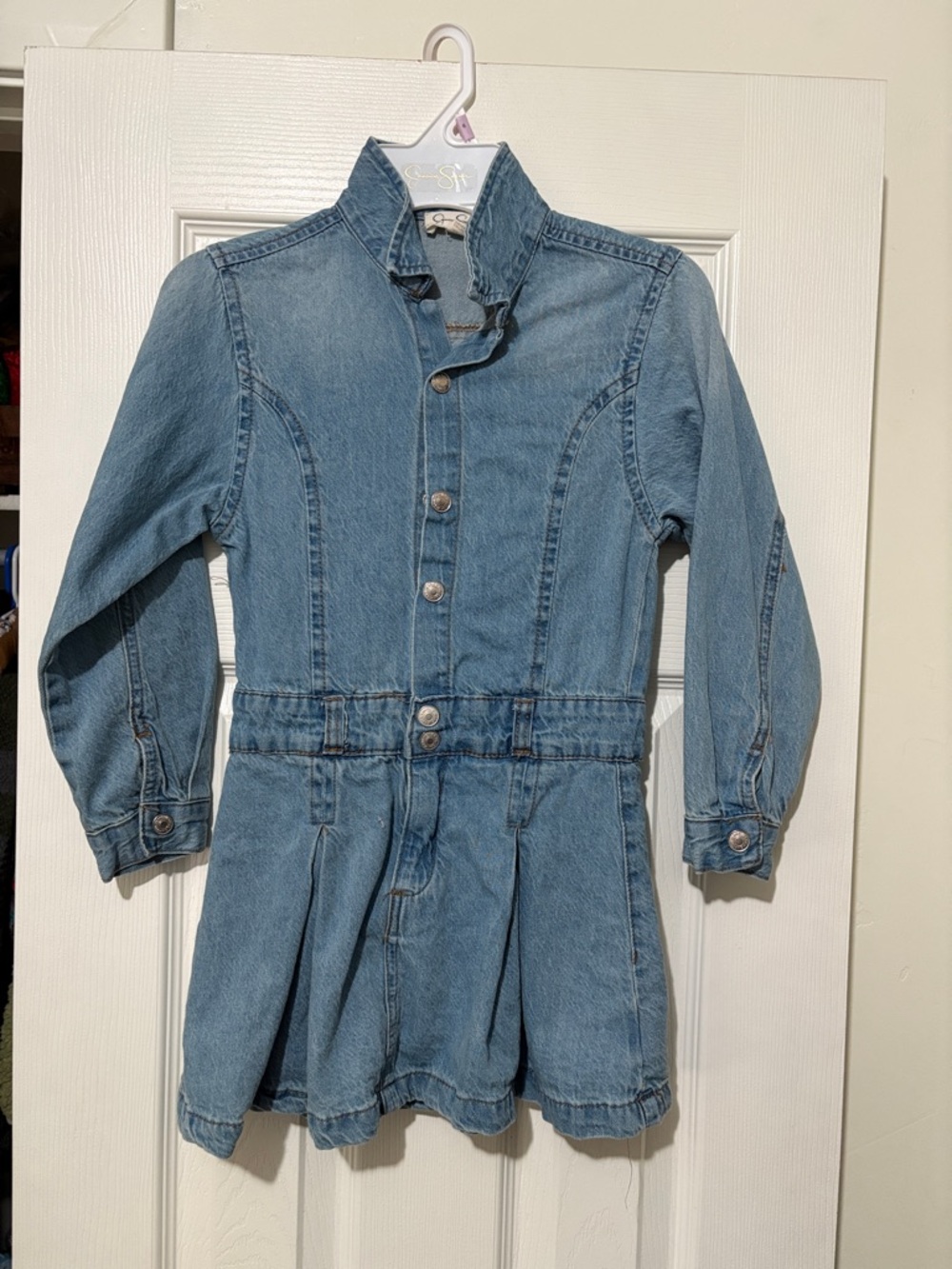 Jessica Simpson Kids Light Blue Denim Dress Jacket